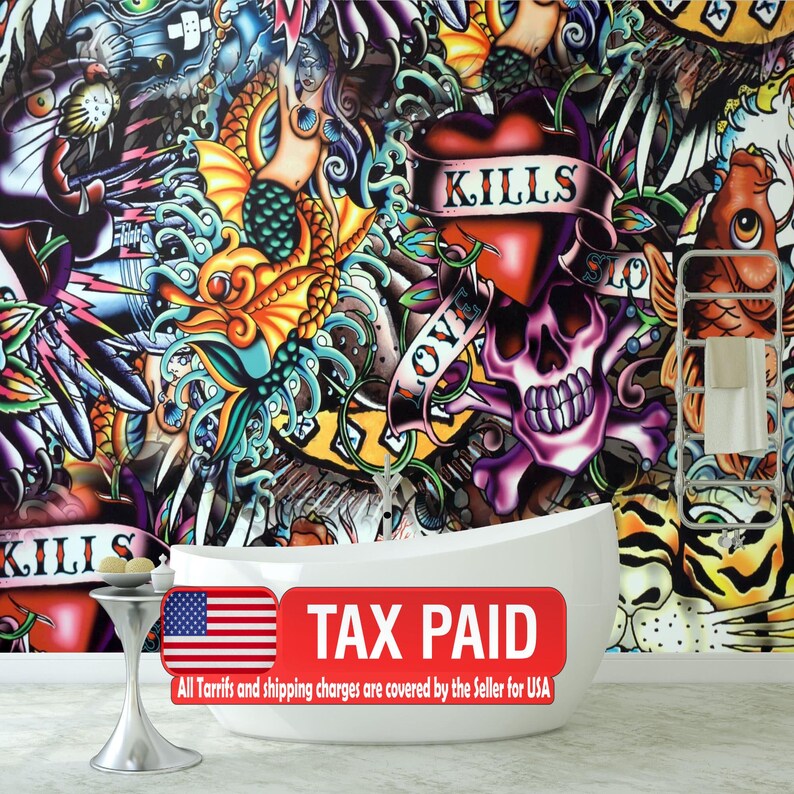 Graffiti Grunge Mural | Hip Hop Music Art