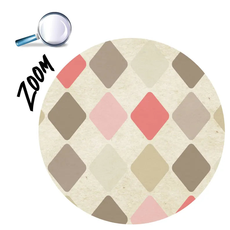 70s Geometric Wallpaper Mural: Retro Diamond