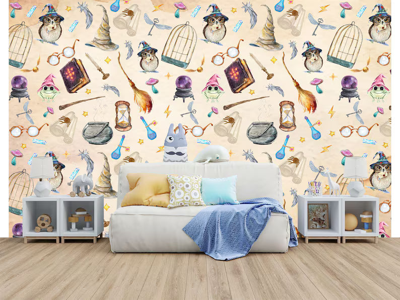 Magic Wizard Wallpaper Mural: Peel and Stick
