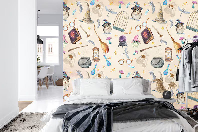 Magic Wizard Wallpaper Mural: Peel and Stick