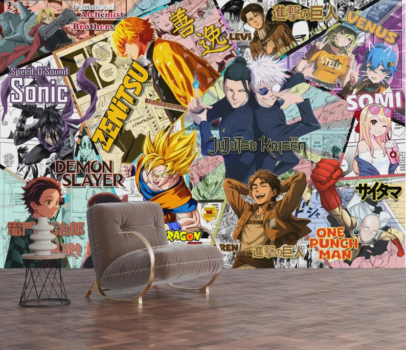 decorative wallpaper mural highlighting artwork details and balanced colors suitable for creative interior wall design wall