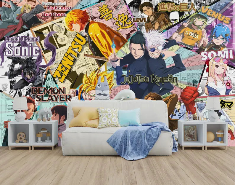 wallpaper mural close view focusing on illustration quality textures and visual depth for interior decoration wall decor wa