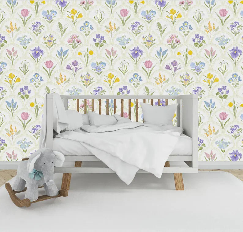 Sprint Garden Flowers Nursery Wallpaper Mural