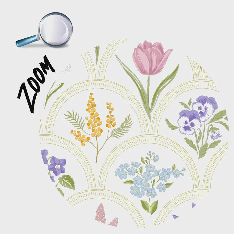 Sprint Garden Flowers Nursery Wallpaper Mural