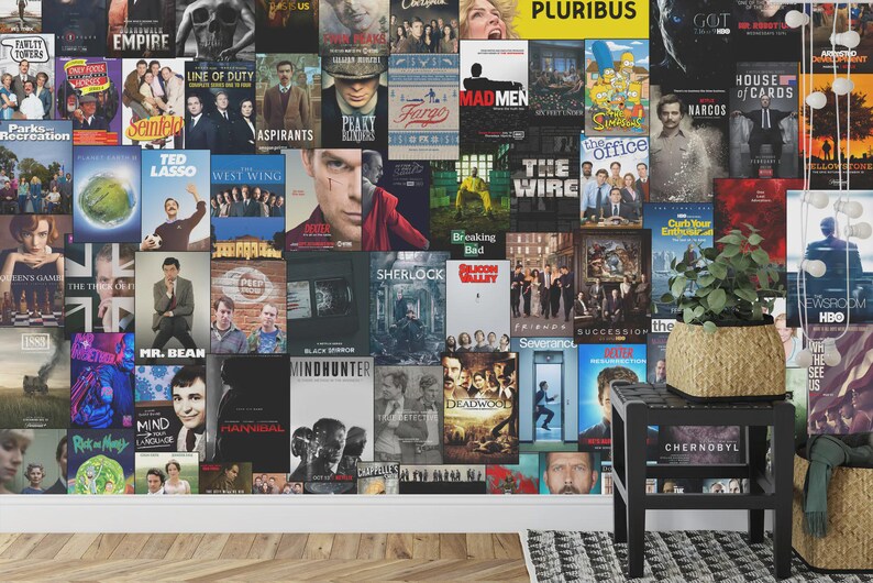 TV Shows Series Poster Collage Wall Decal