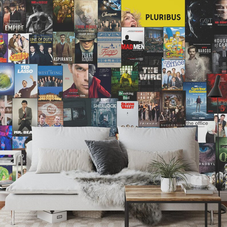 TV Shows Series Poster Collage Wall Decal