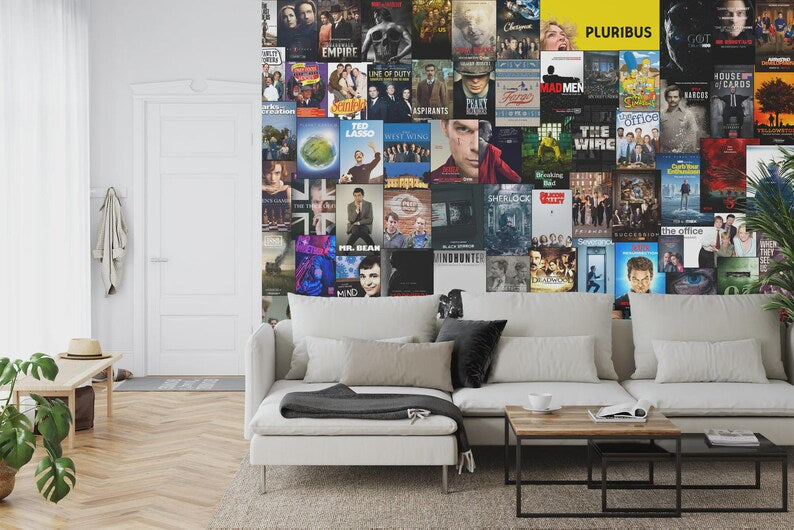 TV Shows Series Poster Collage Wall Decal