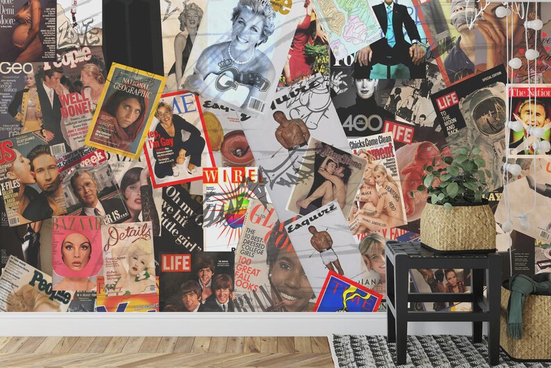 Iconic Magazine Covers Room Decor