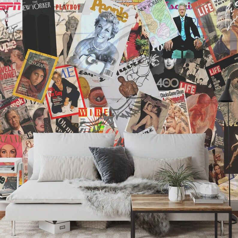 Iconic Magazine Covers Room Decor