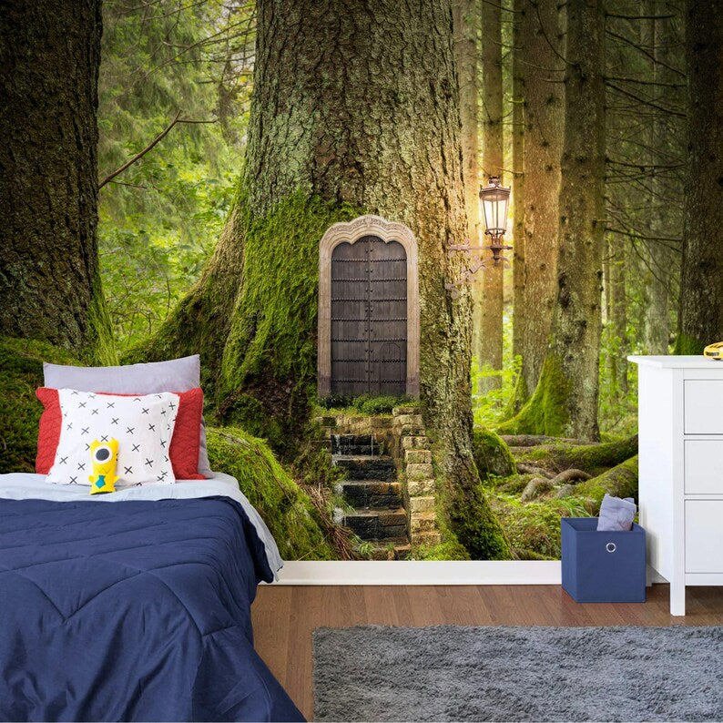 panoramic wall mural wallpaper presenting the complete artwork layout designed for large interior wall spaces wall decor wa