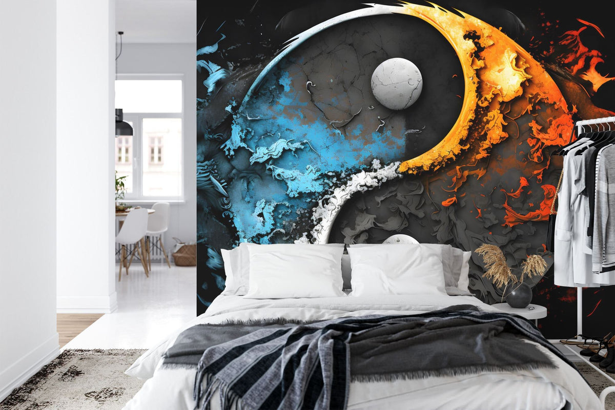 Yin Yang Abstract Symbol Wallpaper Mural - product image 4