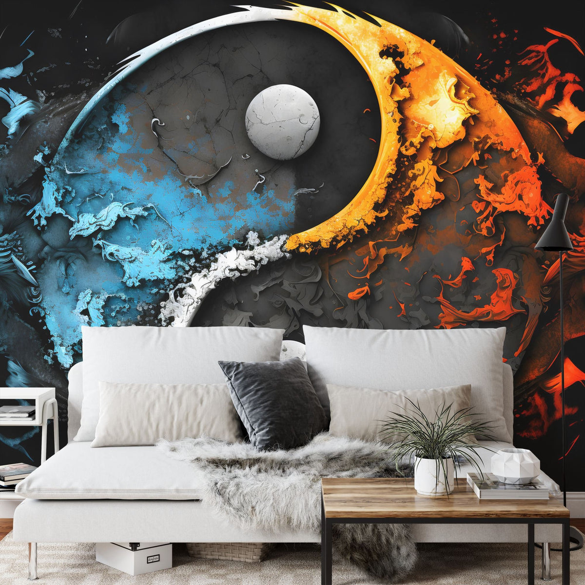 Yin Yang Abstract Symbol Wallpaper Mural - product image 5