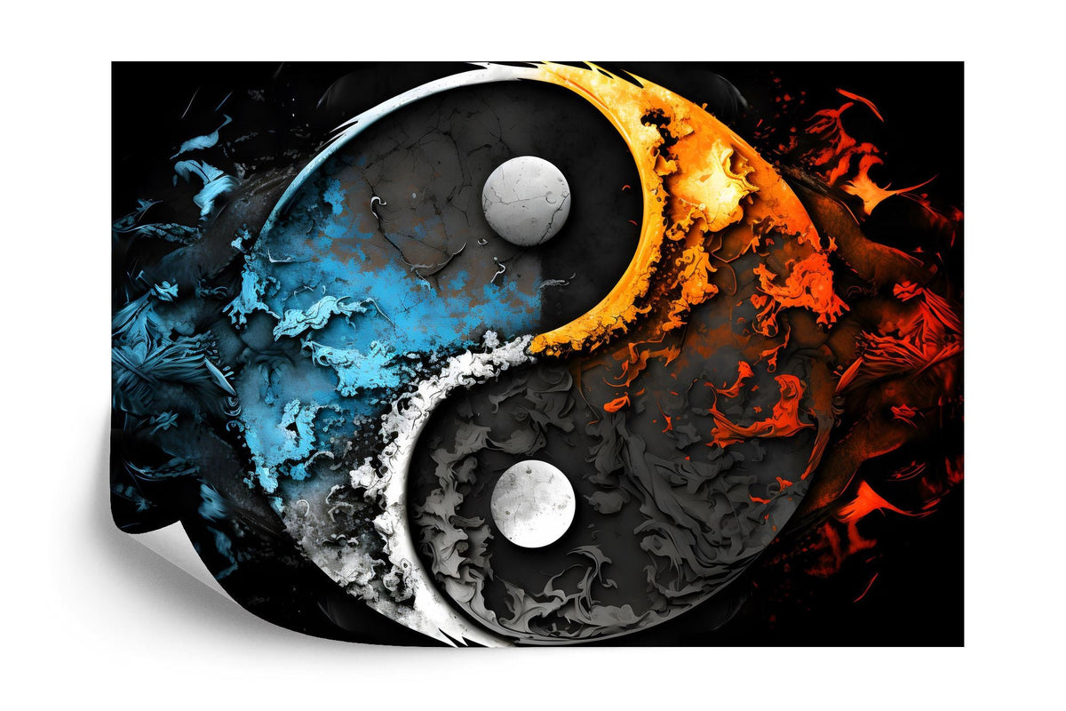 Yin Yang Abstract Symbol Wallpaper Mural - product image 7