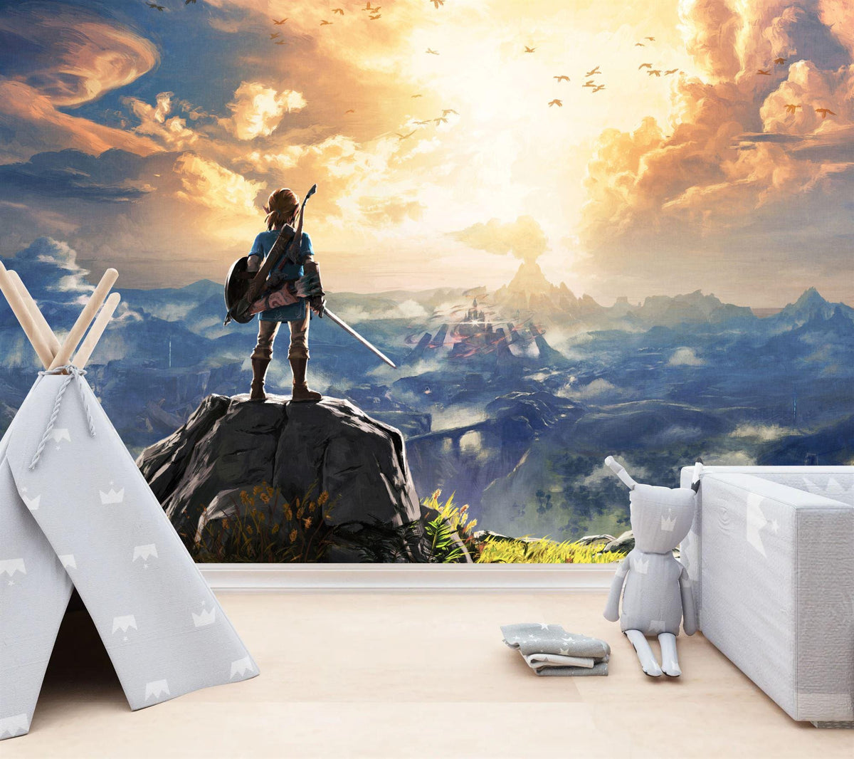 Gaming Room Wall Mural, Modern Gamer Decor - product image 1