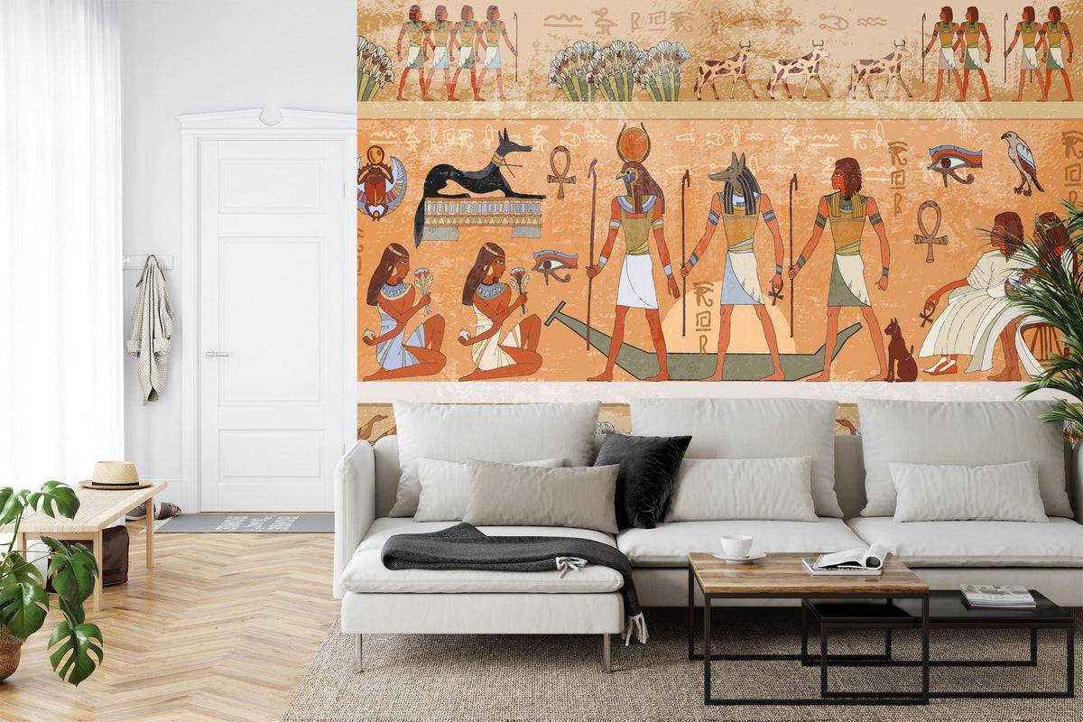 Ancient Egyptian Pharaonic Ceremony Wall Mural - product image 3