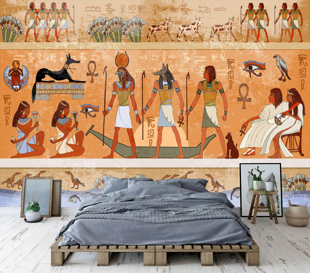 Ancient Egyptian Pharaonic Ceremony Wall Mural - product image 2