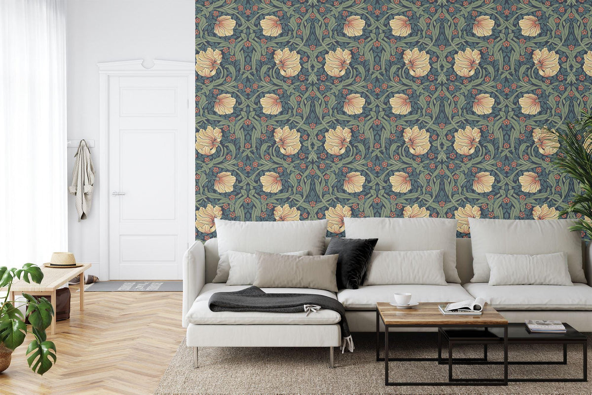 Vintage William Morris Floral Leaves Wallpaper - product image 2