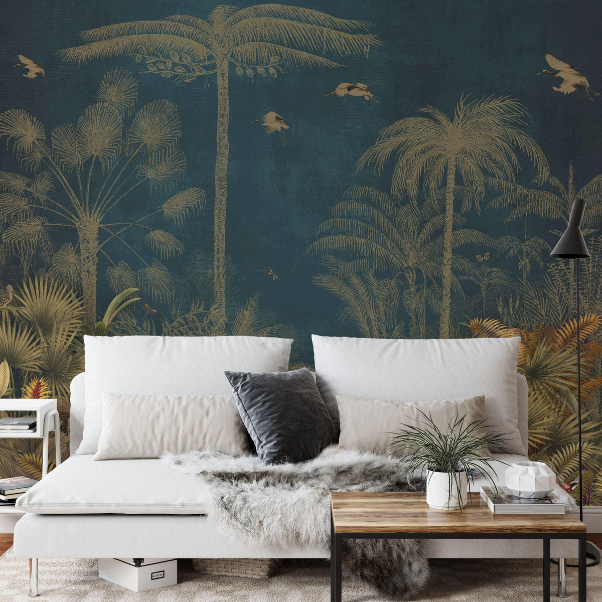 Vintage Chinoiserie Birds and Flowers Wall Mural - product image 5