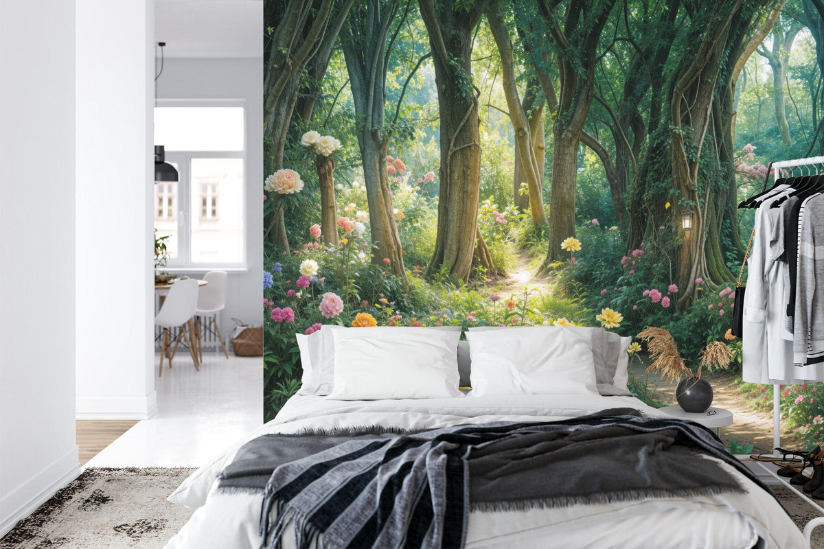 Enchanted Forest Trees Kids Room Wallpaper Mural - product image 4