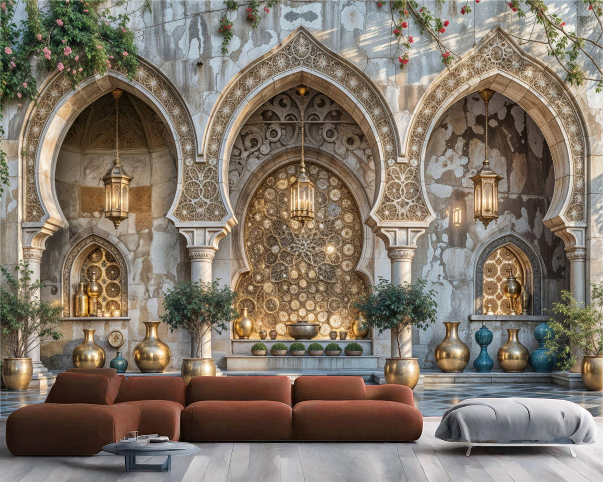 Arabian Nights Islamic Arches Wallpaper Mural - product image 1
