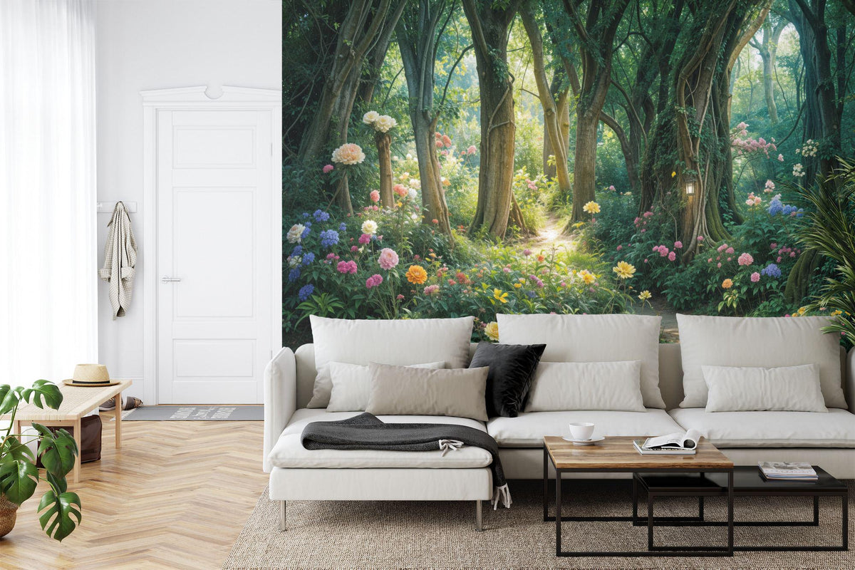 Enchanted Forest Trees Kids Room Wallpaper Mural - product image 2