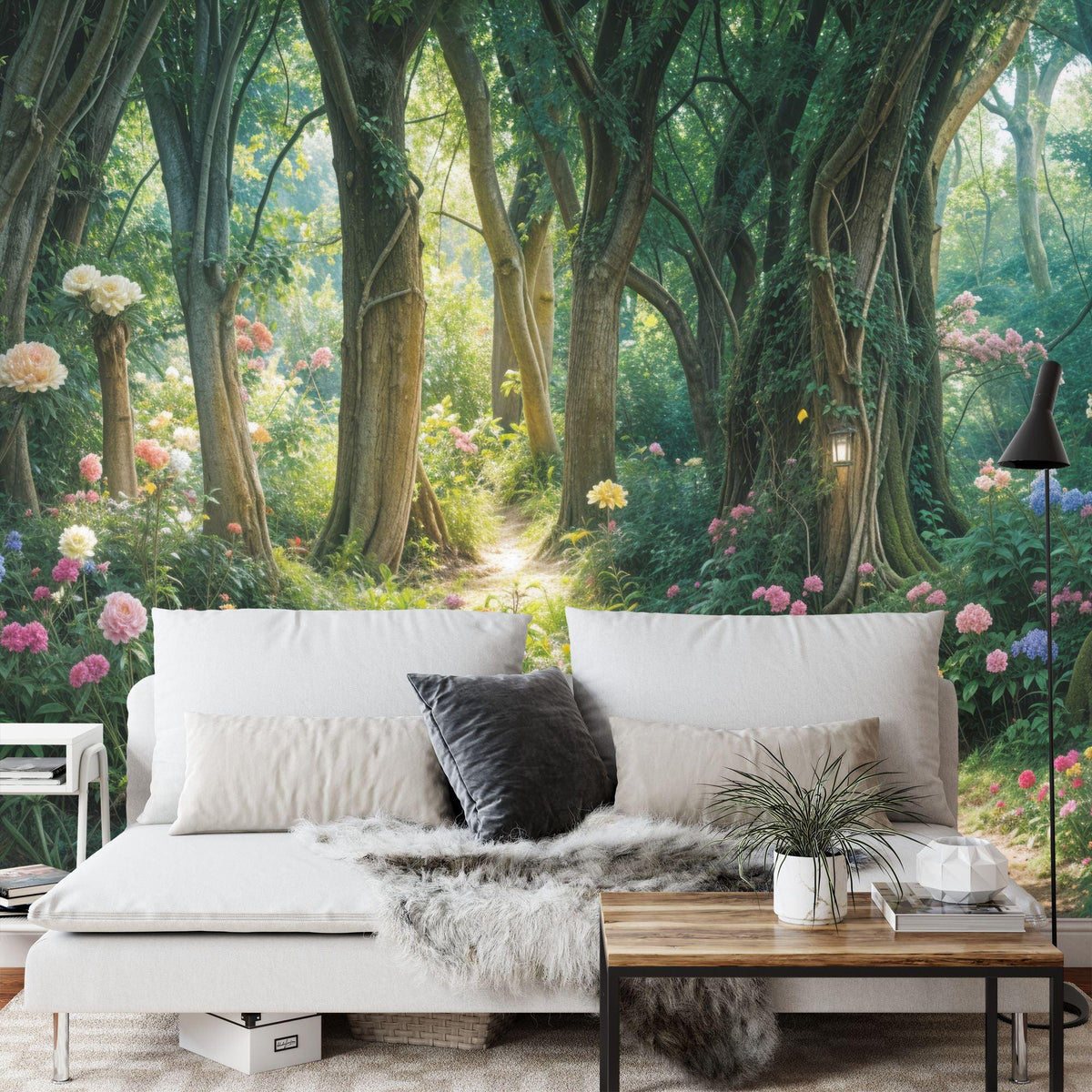 Enchanted Forest Trees Kids Room Wallpaper Mural - product image 5
